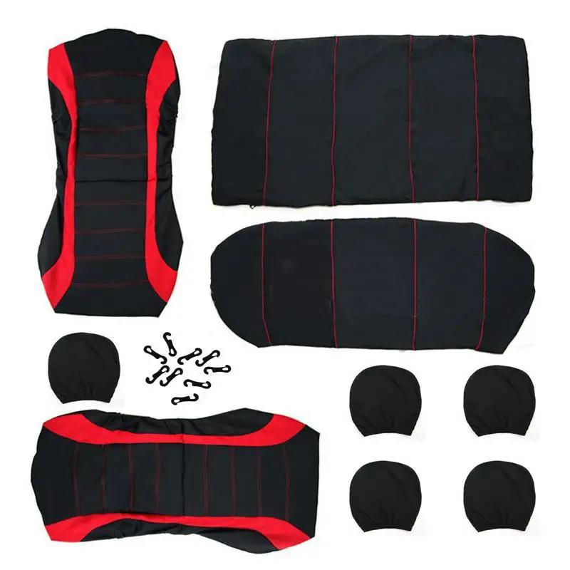 Housses de siège de voiture en tissu, 2/5 sièges, pour Peugeot 508 207 307 407 3008 206 2008 208 sw 