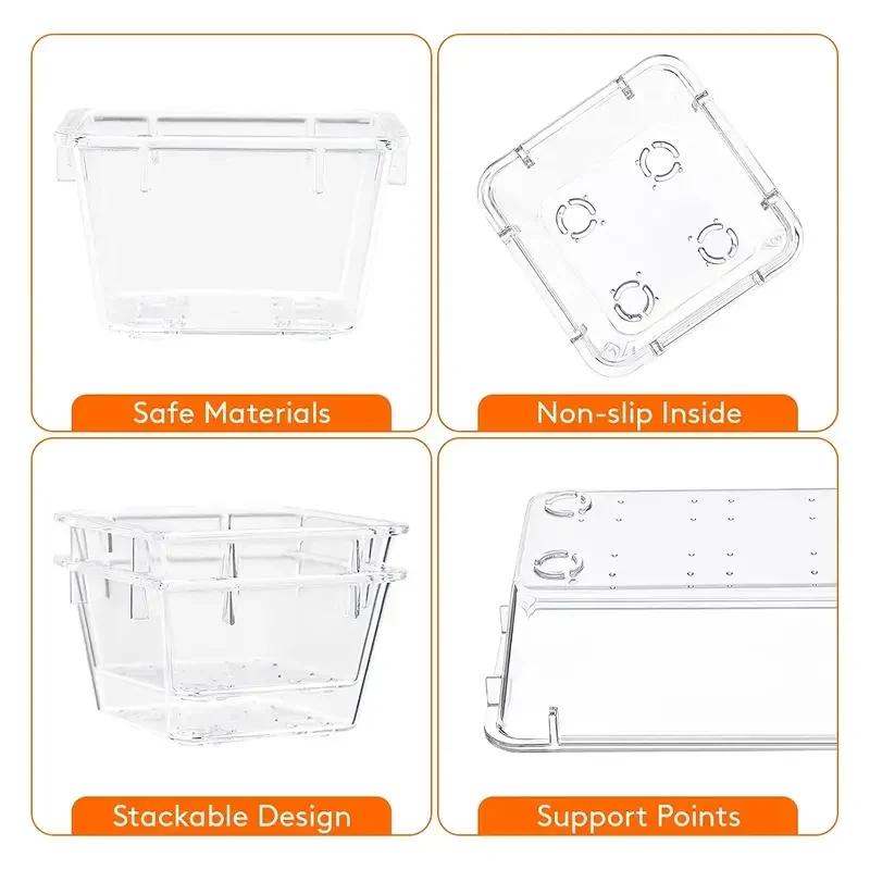 MELEvaluSet-Plateaux en plastique transparent, plateaux polyvalents, supports de synchronisation dan