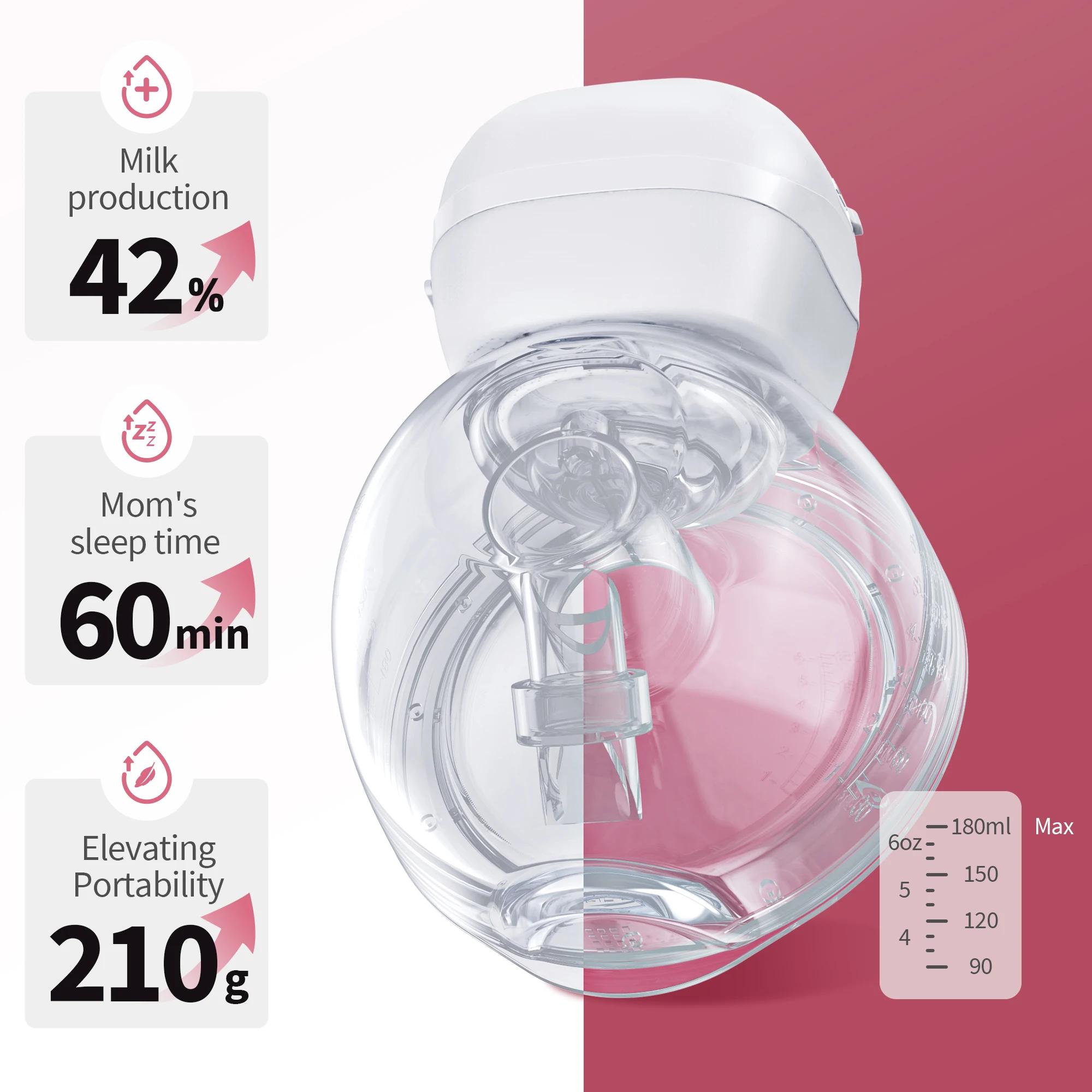 Tire-lait électrique mains libres, 2 pièces, 12 niveaux, écran LCD, Double extracteur de lait Rechar