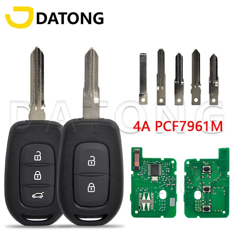 Datong World – clé intelligente à distance de voiture, puce 4A, 433MHz, pour Renault Duster Clio4 Sa