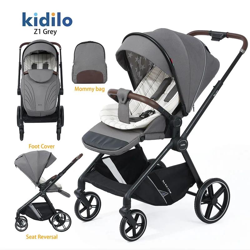 Poussette pour bébé assise et allongée, légère, pliable, haute vue, absorbant les chocs, poussette p