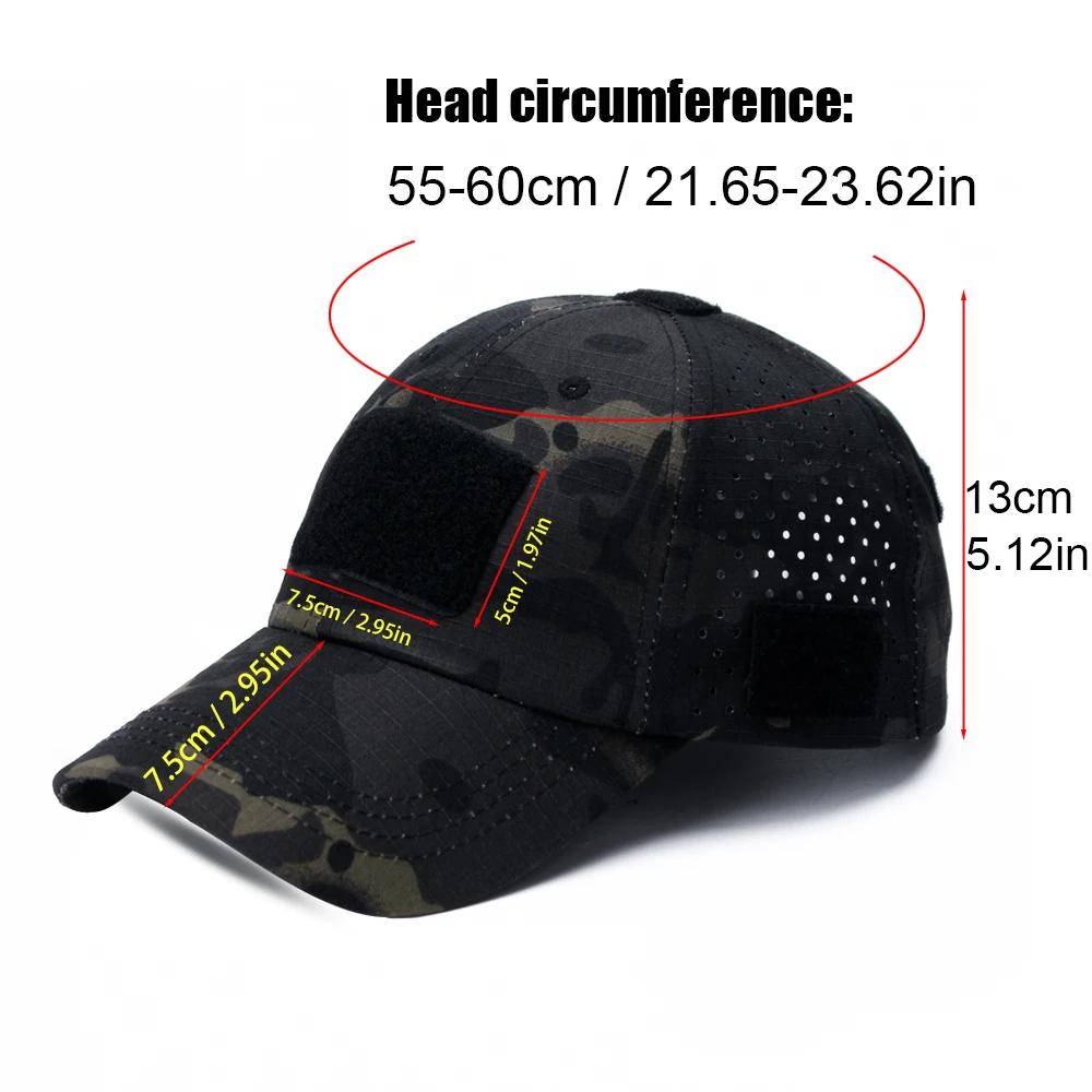 Casquette de Baseball Camouflage pour hommes, chapeau de protection solaire respirant, Sports de ple