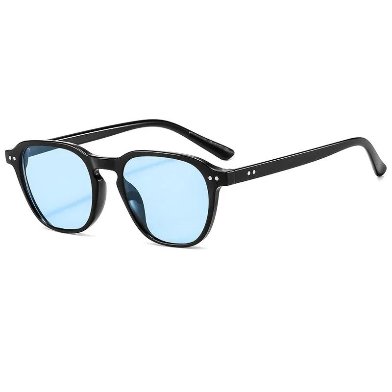 Mode carré rond lunettes De soleil hommes femmes marque concepteur rétro lunettes De soleil mâle fem