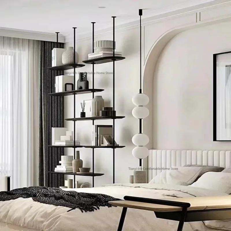Bibliothèque au design minimaliste pour gagner de l'espace, bibliothèque de rangement moderne, salon