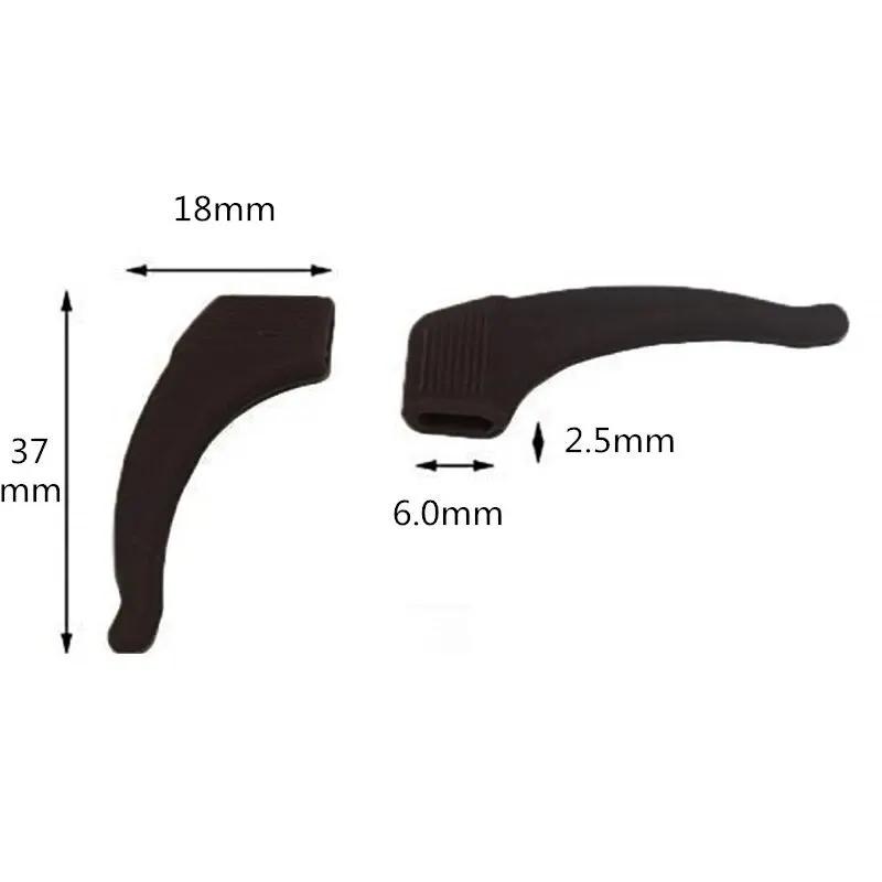 10/20/30/100 pièces anti-dérapant Silicone oreille poignée lunettes jambe oreille crochet bouchon su