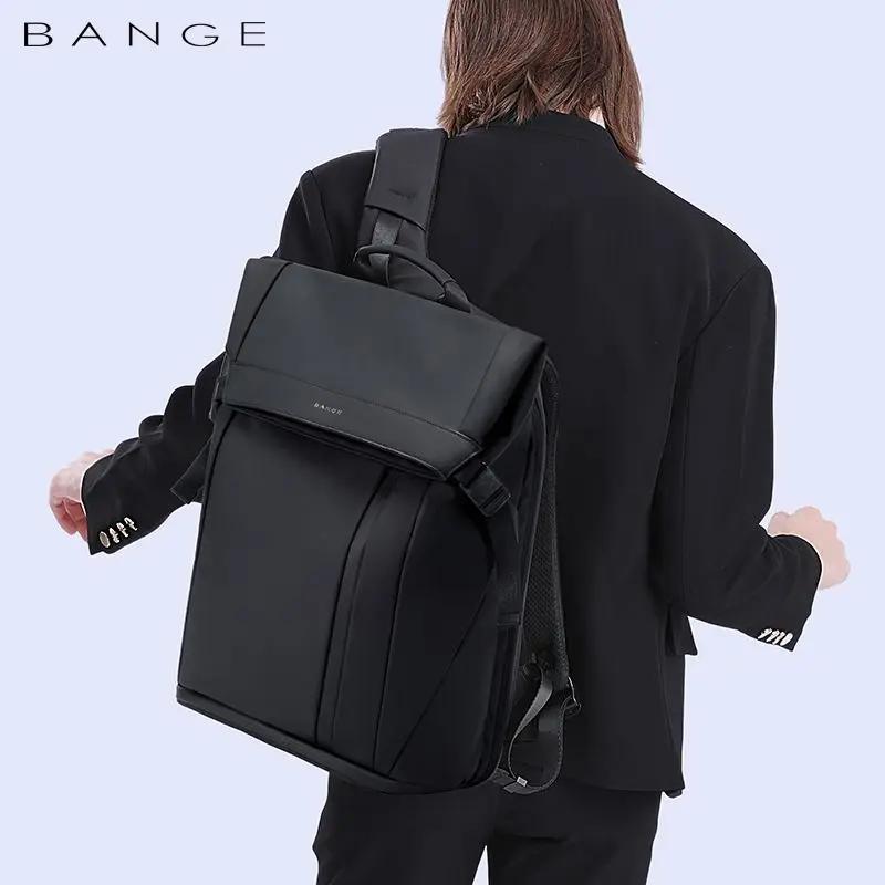 Mochila Bange-Sac de voyage étanche à compartiments multiples pour homme, ordinateur portable, noir,