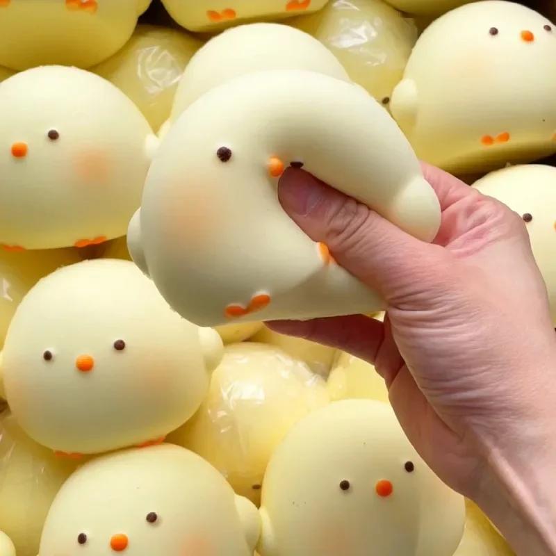 CHAUD! Jouet Squishy de poussin géant mignon, soulagement du Stress à grande hauteur et Fidget senso