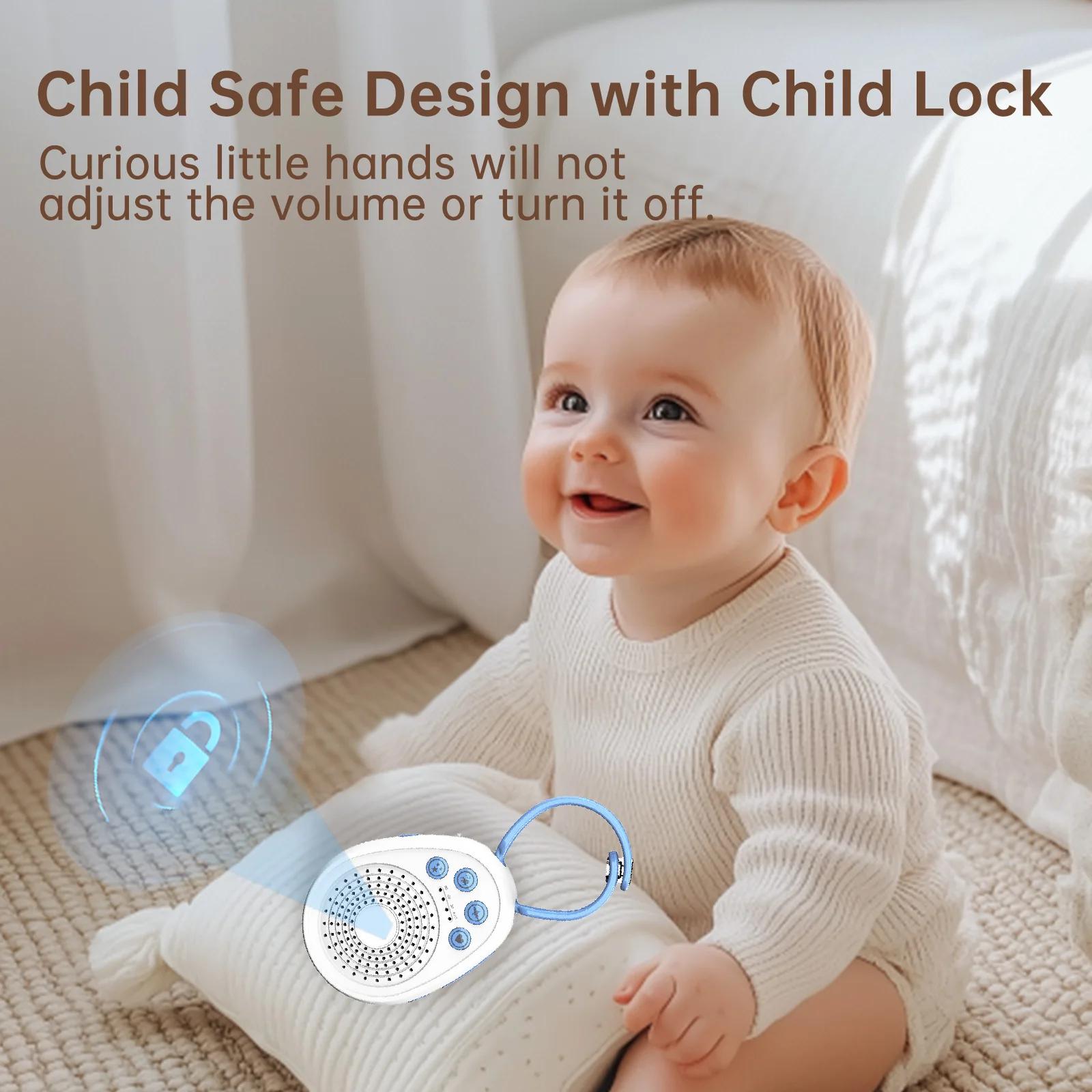 Machine à bruit blanc pour bébé, endormissement en 3 minutes, 20 sons apaisants, appareil de sommeil