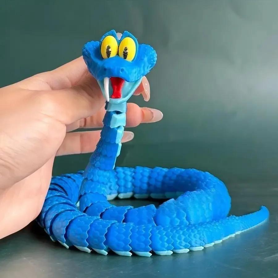Nouveau Serpent Gary : Serpent articulé de simulation Disney Zootopia 2, modèle de serpent Gary impr
