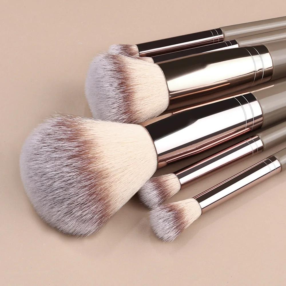 Ensemble de pinceaux de maquillage pour femme, fond de teint, fard à barrage, surligneur, doux, moel