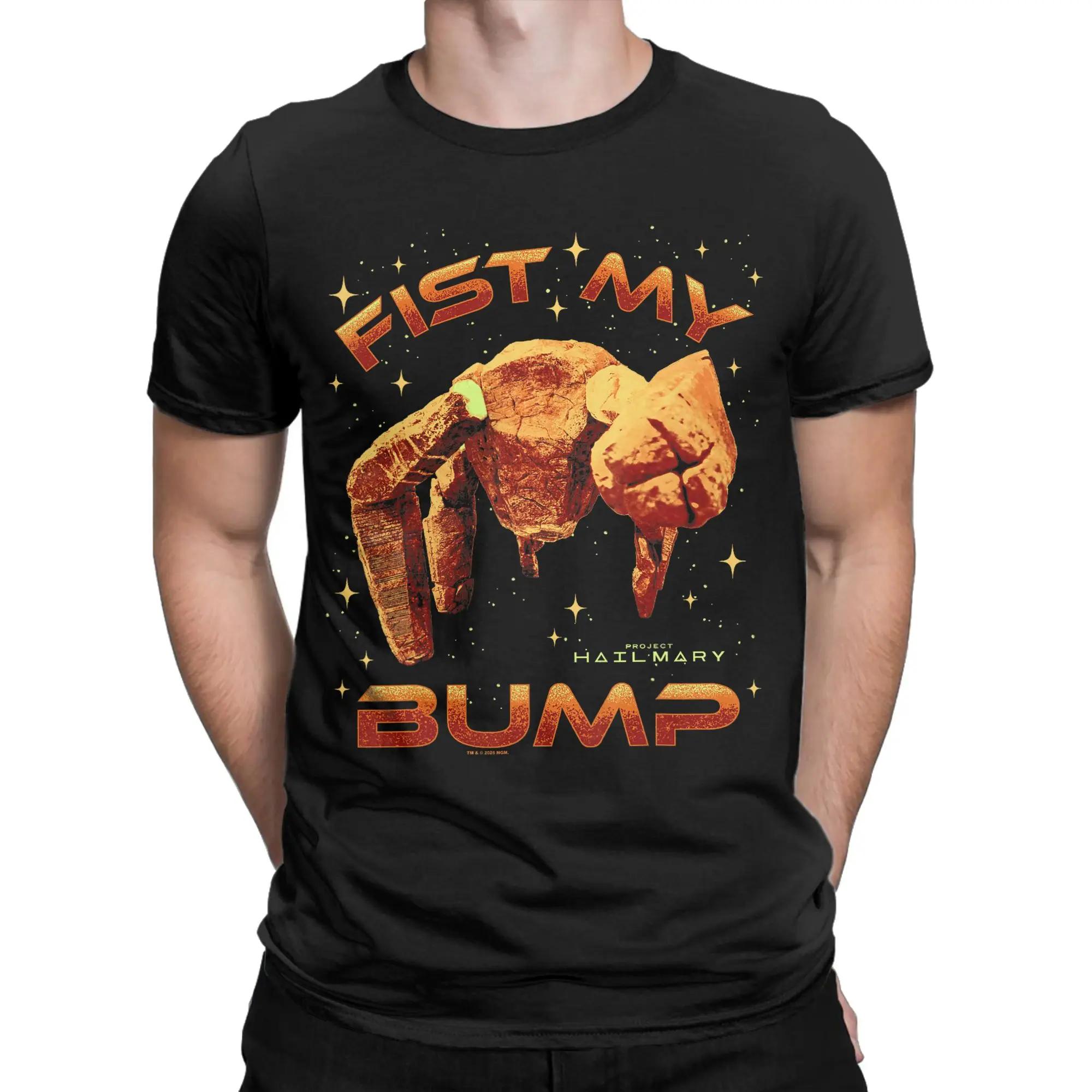 T-shirt en coton à manches courtes, Streetwear, avec affiche de Project Hail Mary Fist My Bump Rocky