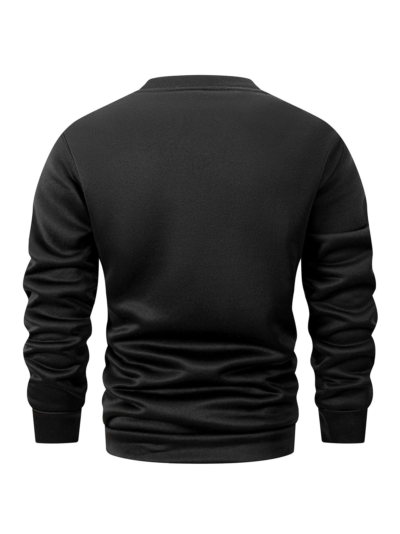 Sweat-shirt chaud doublé polaire pour homme, pull décontracté, à la mode, à manches longues, à capuc