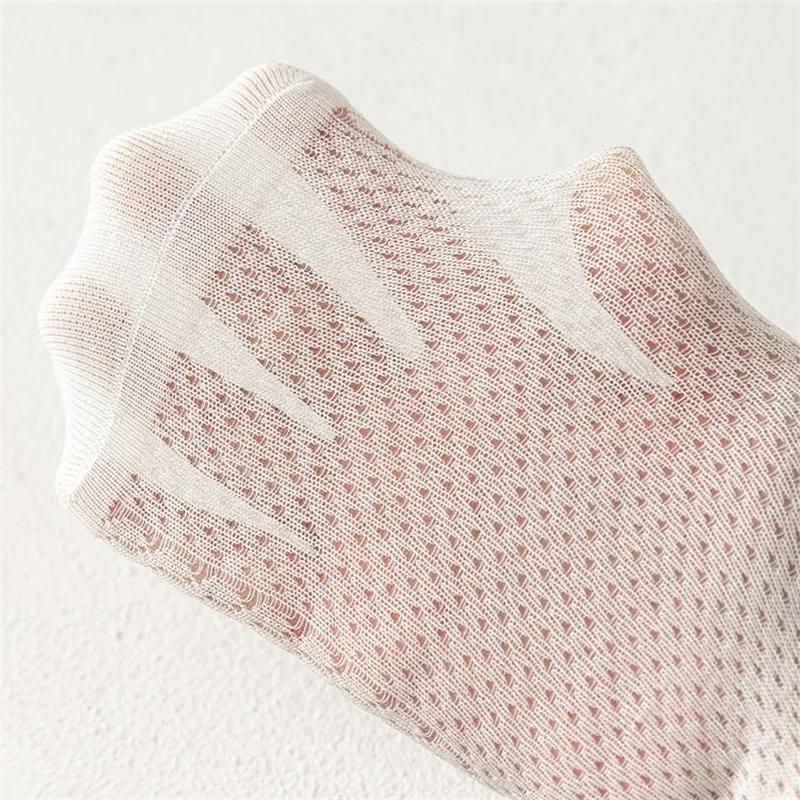 5 paires/lot chaussettes en maille blanches pour enfants pour filles été mince respirant fille chaus