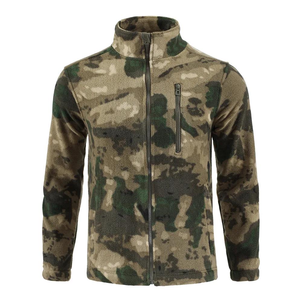 Veste polaire de Camouflage d'extérieur, Cardigan polaire Double face, veste tactique, combinaison d