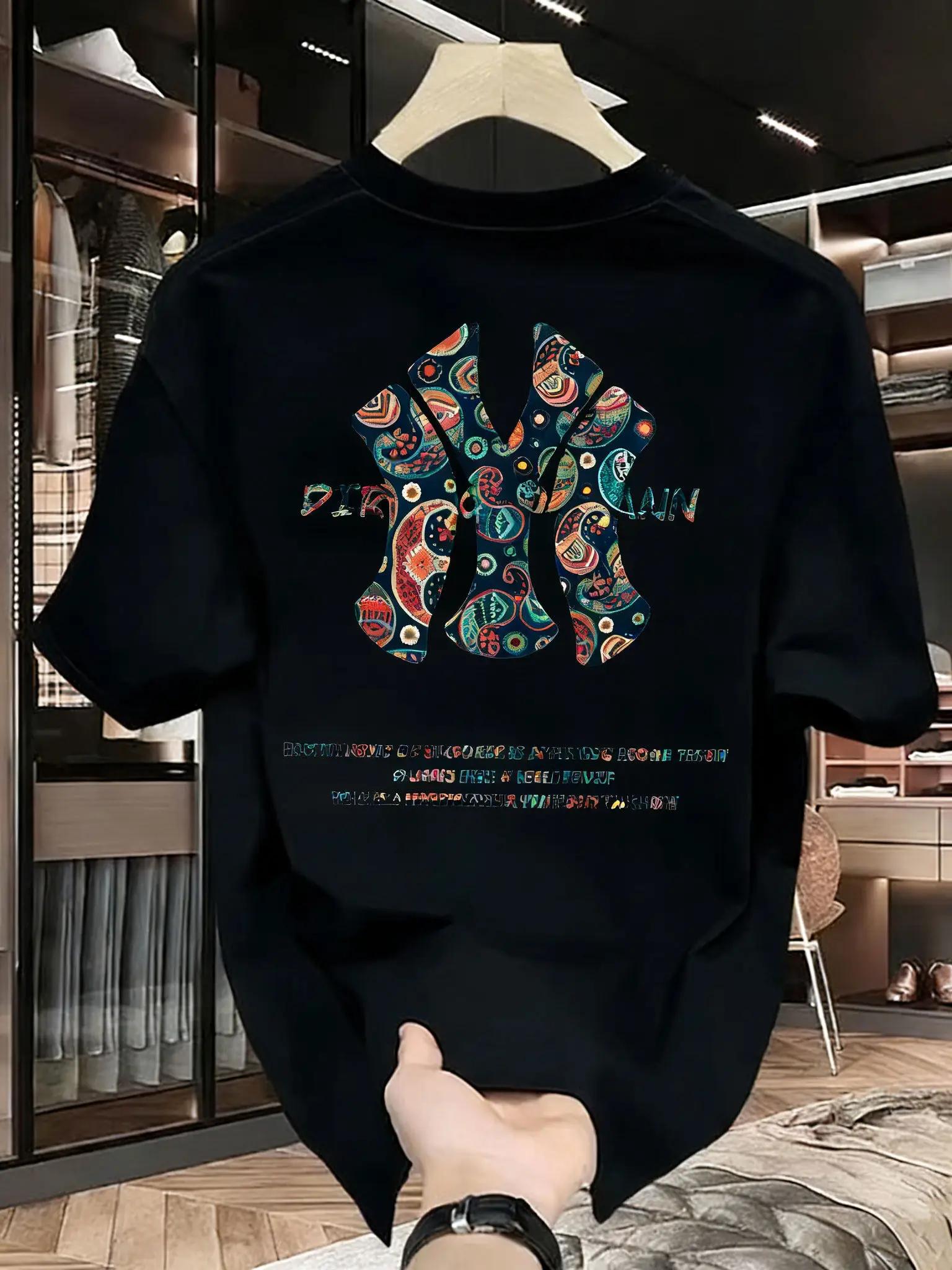 T-shirt imprimé d'été pour homme - T-shirt ample de haute qualité, décontracté, polyvalent et tendan