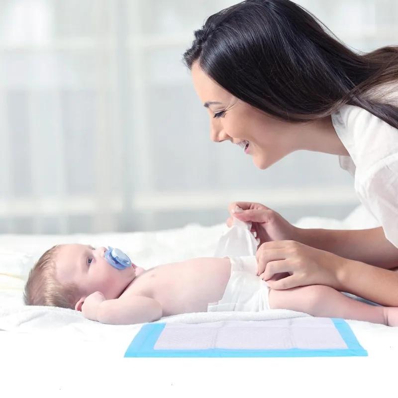 Paquet de 20/40/50/100 matelas à langer jetables pour bébé sous-vêtements imperméables et respirants