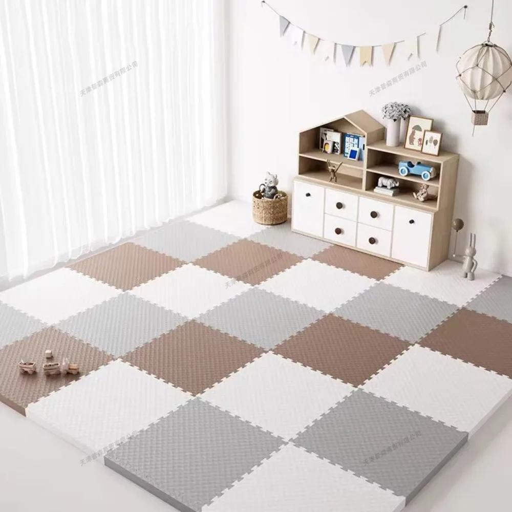 Tapis de jeu pour bébé 8 pièces 60x60cm, épaisseur 2,5cm, tapis de protection de sol en mousse emboî
