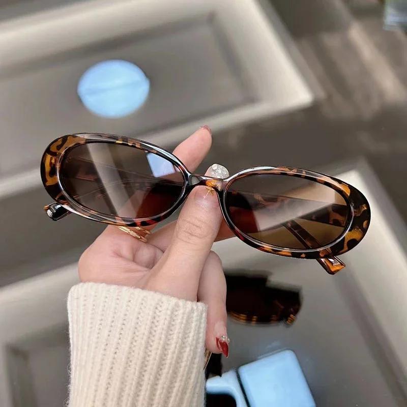 Nouveau ovale Vintage lunettes De soleil femmes marque De luxe concepteur mode lunettes De soleil fe