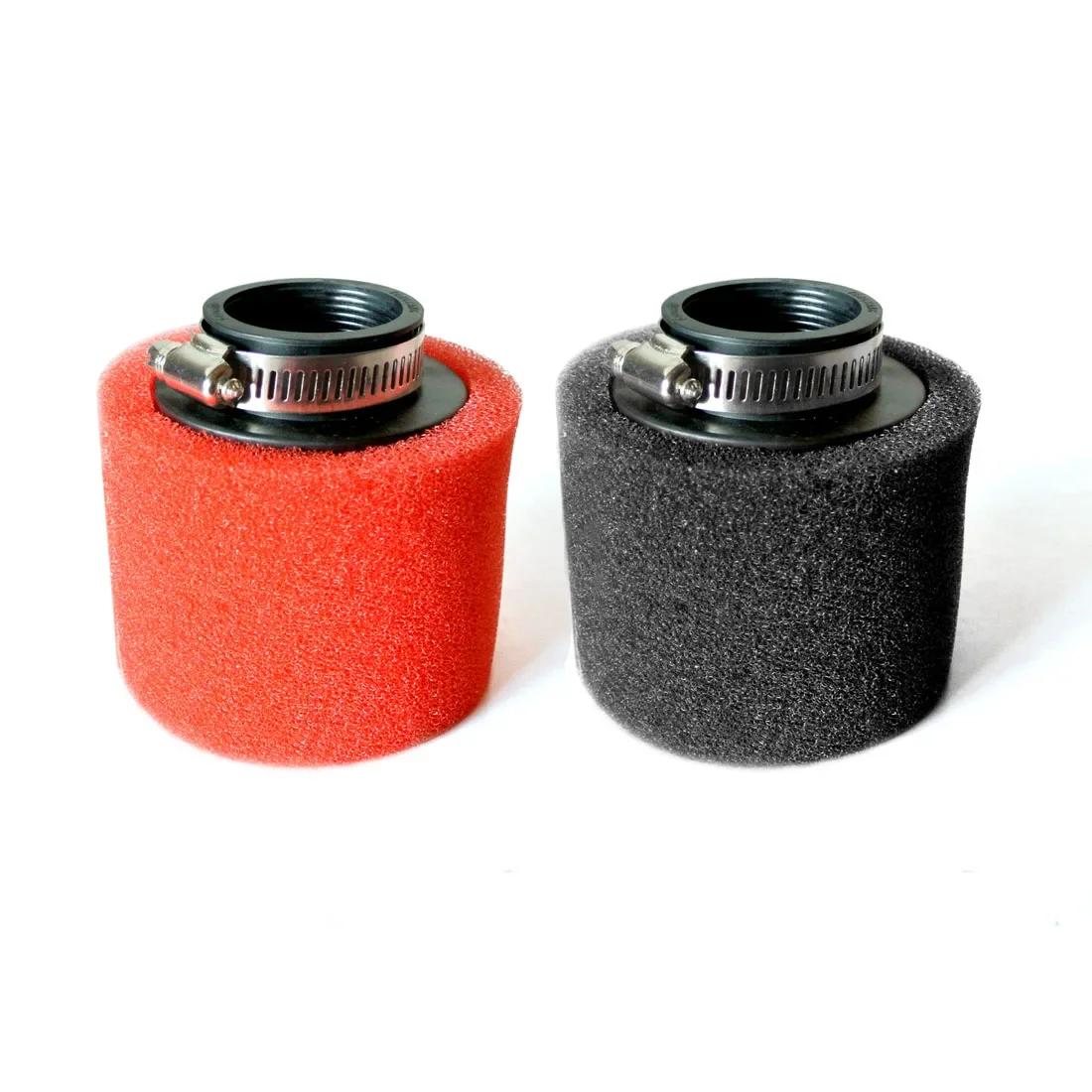 Nettoyeur de filtre à Air Double éponge 35/38/40/42/45/48mm, cou droit pour Dirt Pit Bike 50-200cc, 
