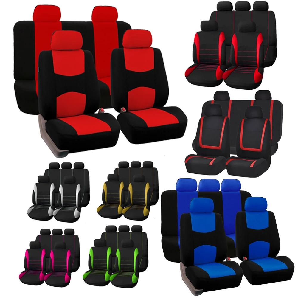 Housses de siège de voiture en tissu, 2/5 sièges, pour Peugeot 508 207 307 407 3008 206 2008 208 sw 