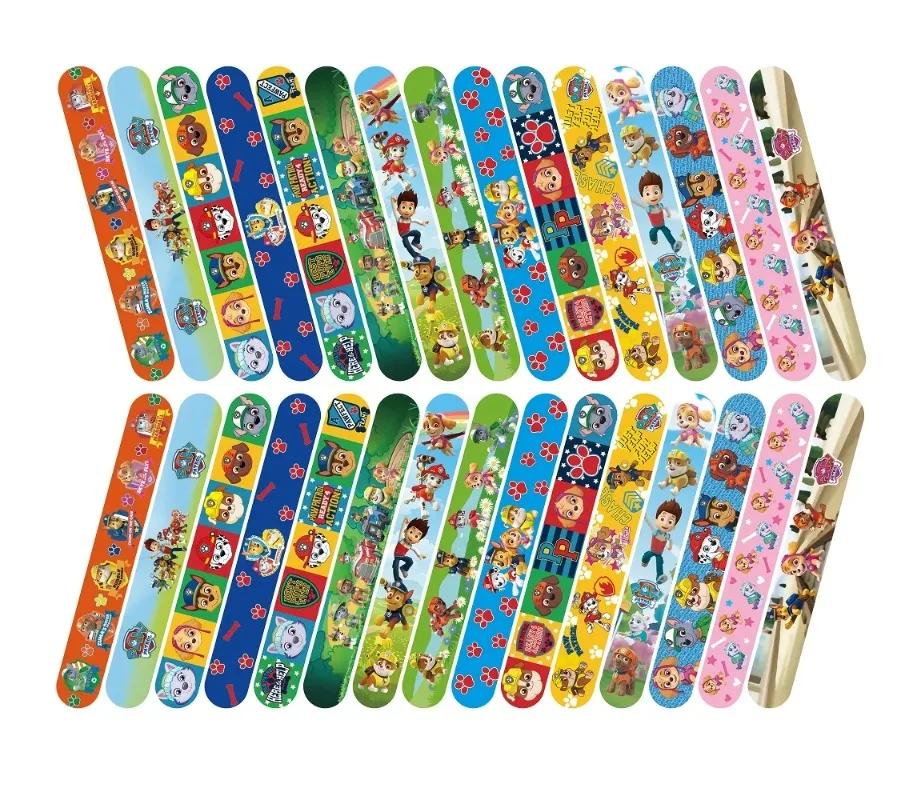 15 pièces/ensemble Paw Patrol série familiale Bracelet Ryder Marshall écombrant PVC Snap cercle dess
