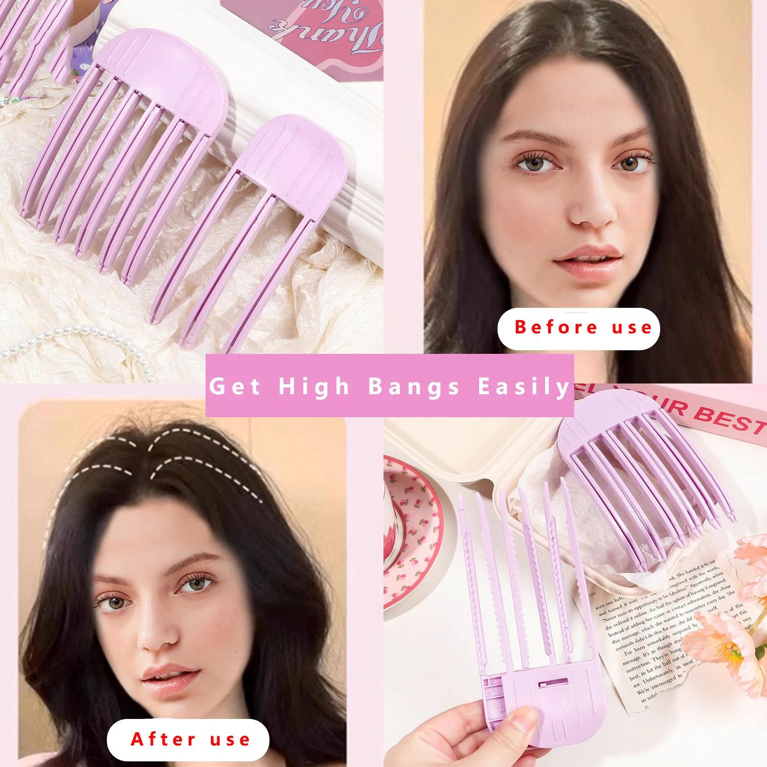 Épingle à cheveux moelleuse rouleau à cheveux friser frange Clips racines de cheveux volumisant pinc