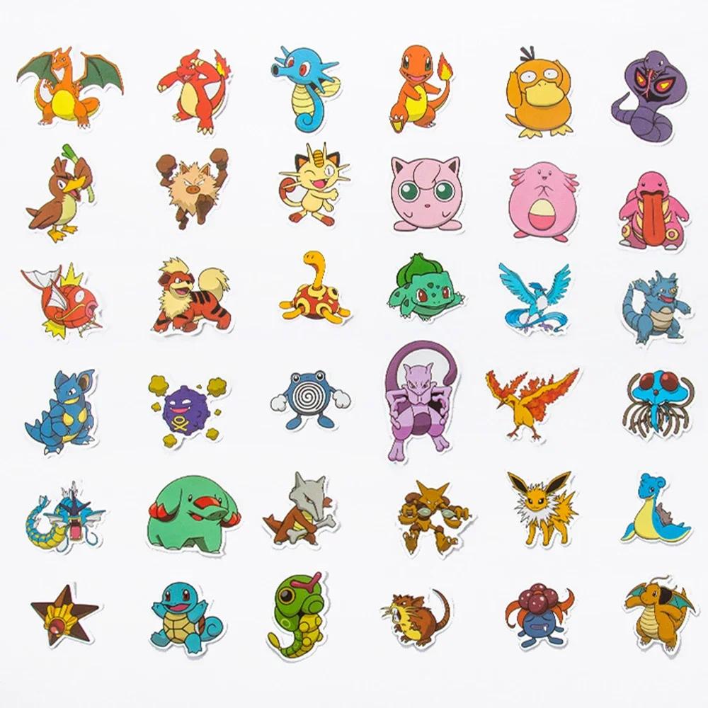 50 pièces Anime Pokemon mignon autocollants Graffiti décoration bricolage planche à roulettes téléph