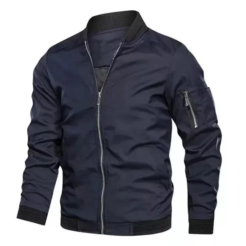 Veste d'automne pour hommes, uniforme de Baseball à manches longues, coupe-vent, veste fine de cycli