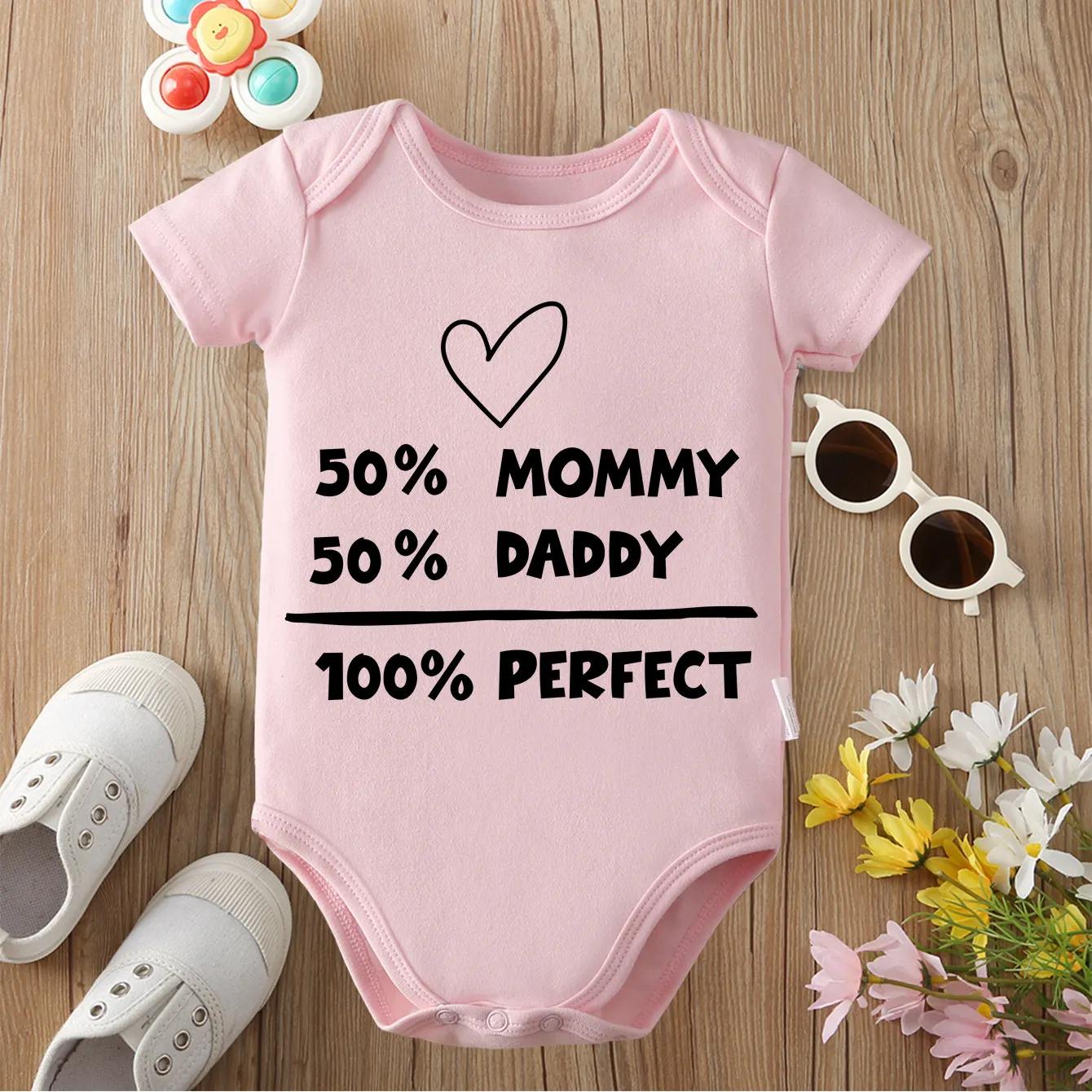 100% coton Onesie tissus We Are Happy Family imprimé exquis body confortable pour bébé combinaison p