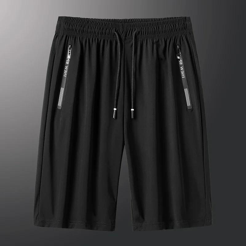 Hommes grande taille Shorts décontracté és 6XL 7XL grande taille Shorts de sport glace soie extensib