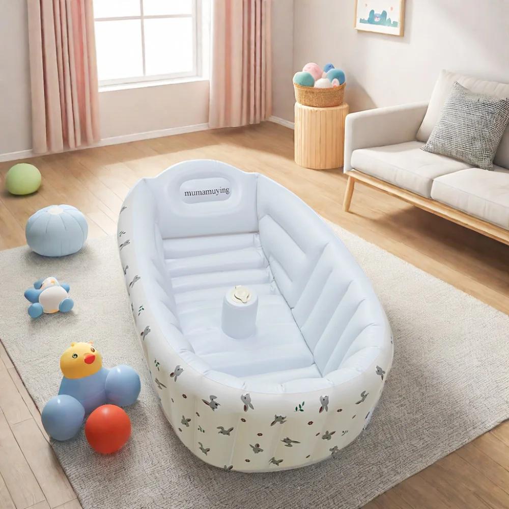 Baignoire gonflable extérieure portable animaux - Piscine bébé nouveau-né pour jeux d'eau sécurisés
