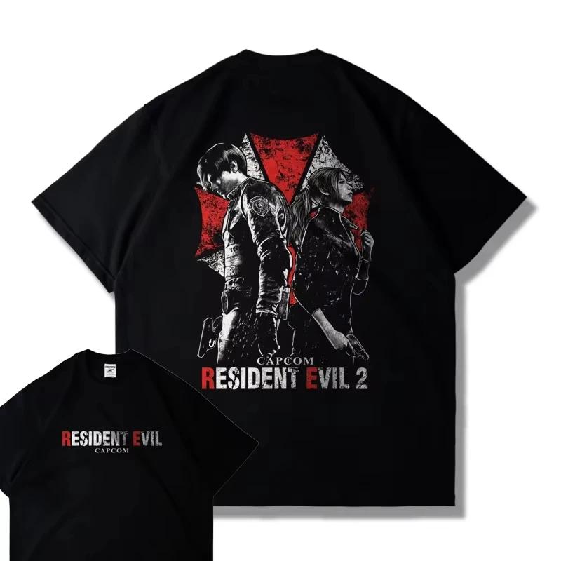 CAPCOM-T-Shirt à Manches Courtes pour Homme et Femme, Vêtement Imprimé Saint Valentin, Harajuku, Y2k