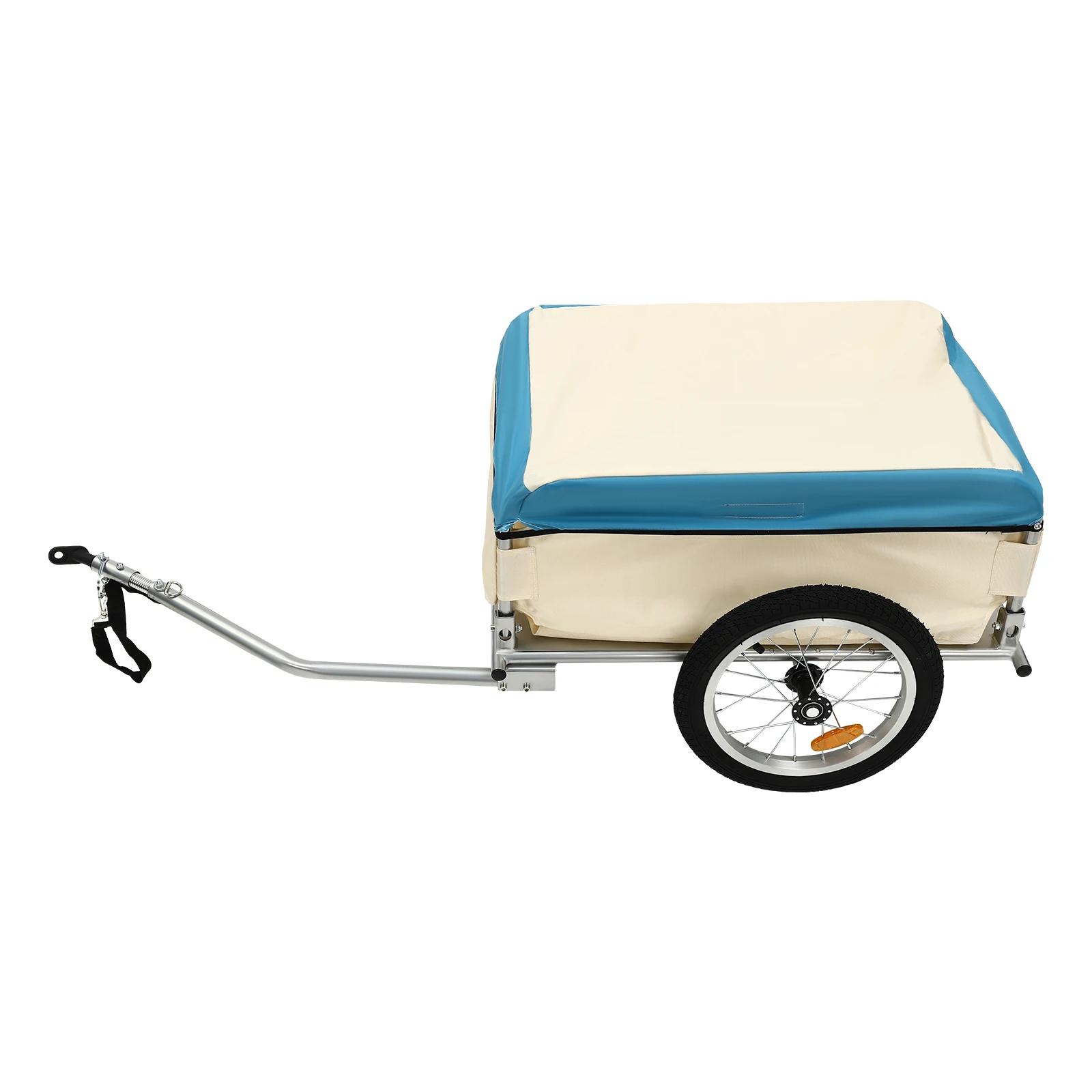 Remorque pour vélo |   Chariot de transport pour vélo de 50 kg/110 lb avec housse imperméable, compa