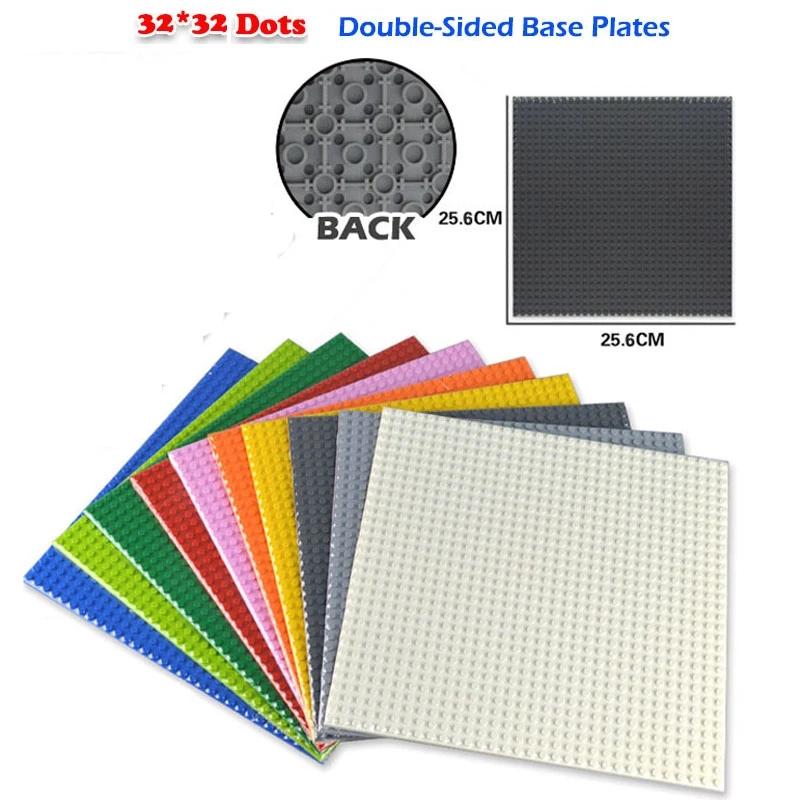 Plaque de Base 32x32 points, blocs de construction de Base Double face, briques classiques, jouets p