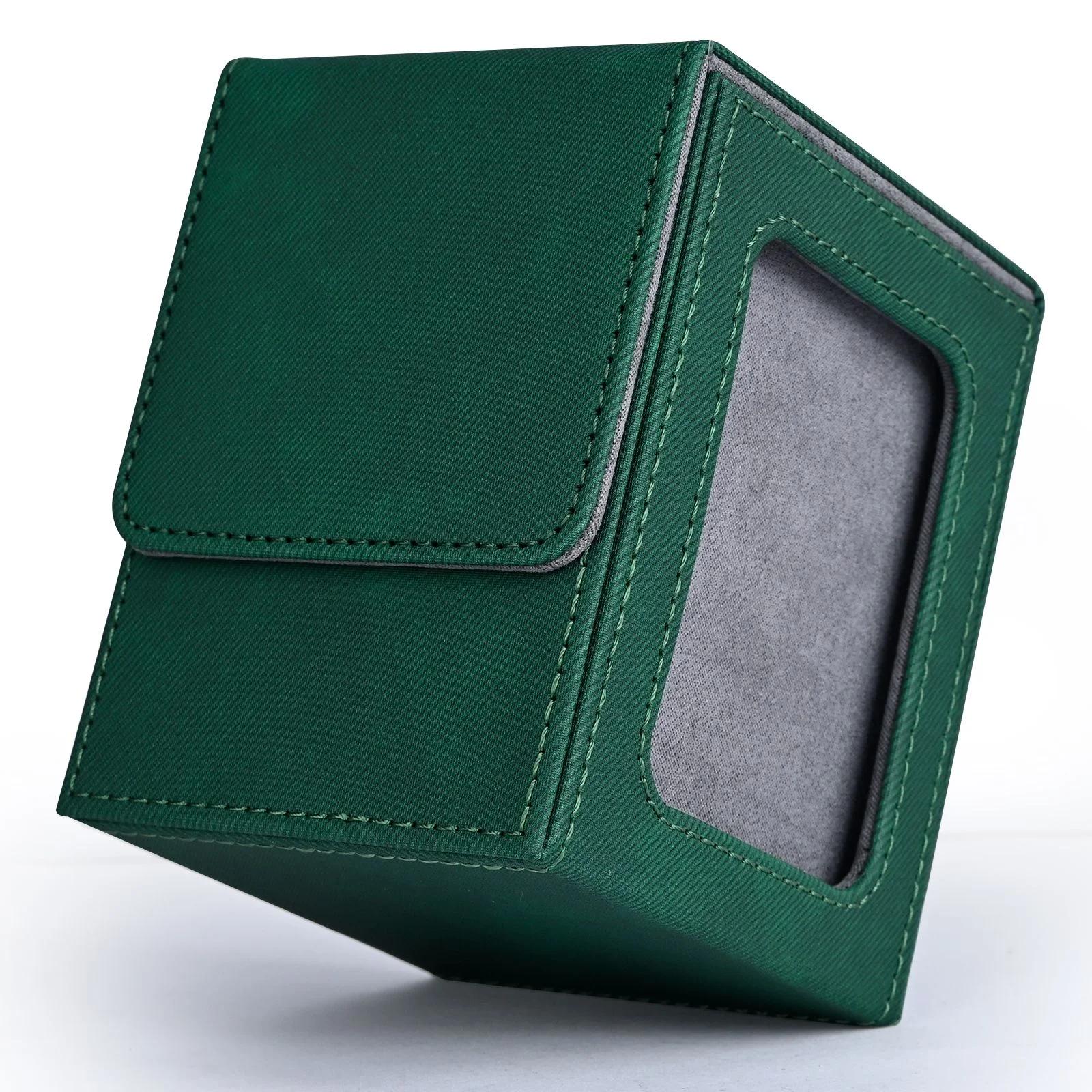 Boîte de jeu de cartes avec fenêtre d'affichage, mallette de rangement pour cartes à collectionner, 