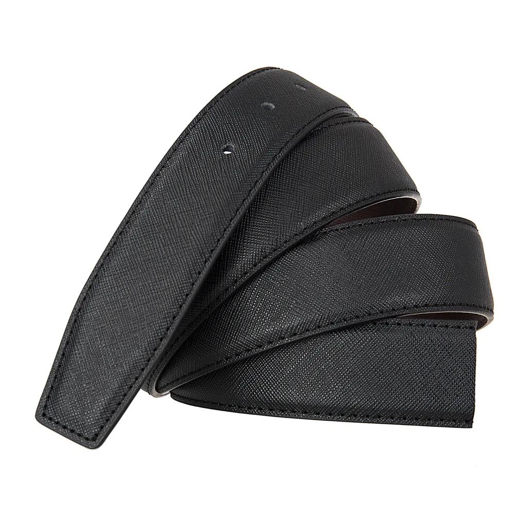Cuir de vachette 3.4CM de large ceinture en cuir pour hommes ceinture de taille ceinture sans boucle