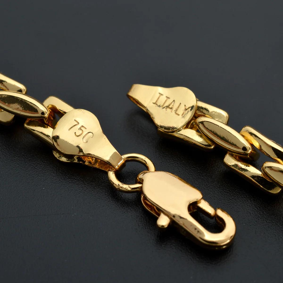 Collier chaîne à maillons hip hop plaqué or 18 carats pour femmes et hommes, ras du cou de couleur o