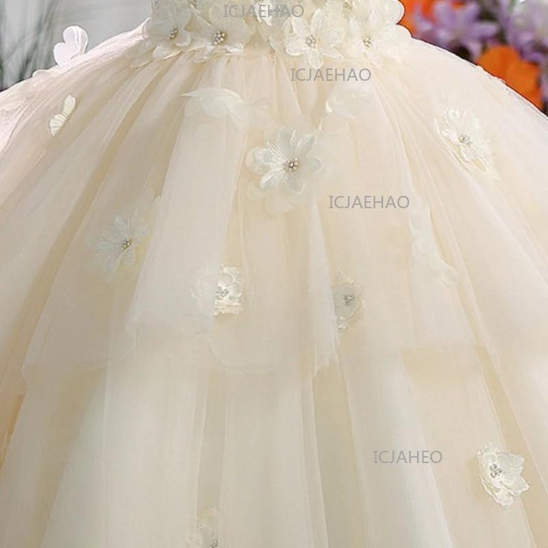 Robe de princesse pour filles, idéale pour anniversaire, demoiselle d'honneur, mariage, spectacle de