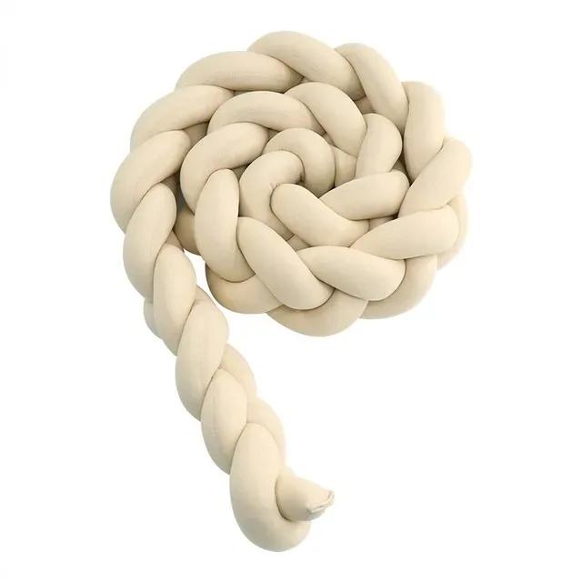 Protecteur de berceau tressé pour bébé : coussin pare-chocs 3 actions, sécurité nouveau-né 1 à 4 mois