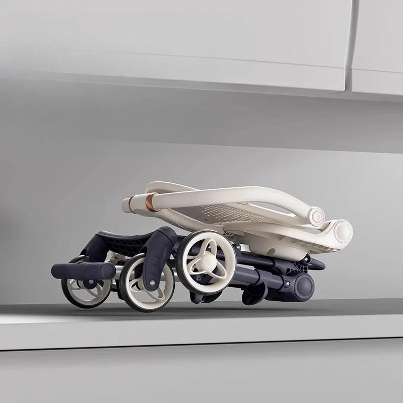 ‌ Poussette réversible ultralégère de 2,9 kg : 360 °   Pneus anti-roulis et anti-crevaison, protecti