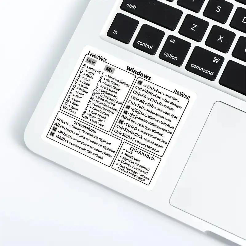 Autocollants de raccourci de clavier, Guide de référence rapide Windows + Word/Excel, autocollants d