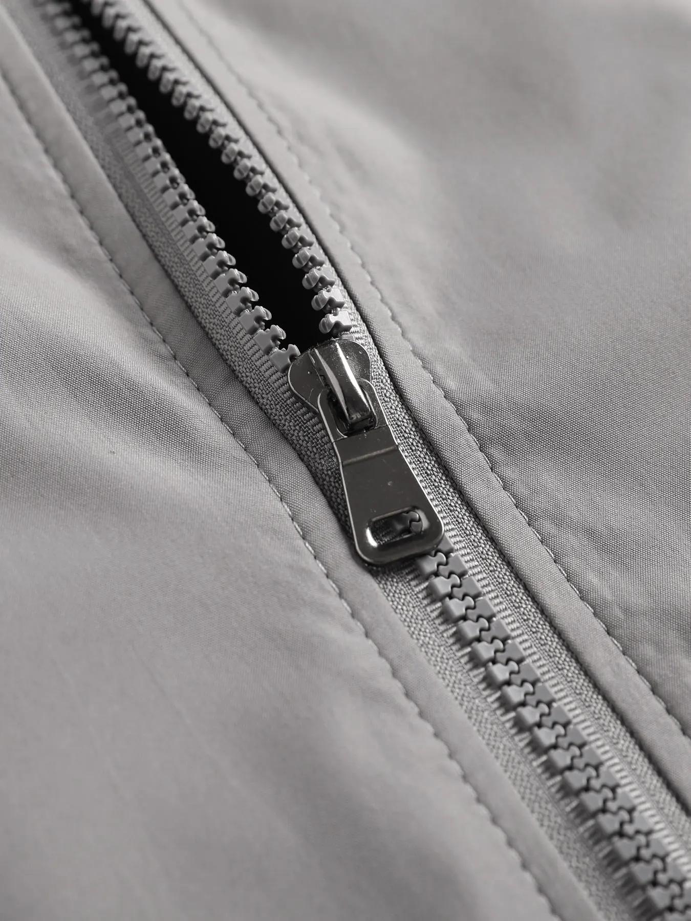 Veste Cardigan fine et décontractée pour hommes, couleur unie, col montant, pour Sports de plein air