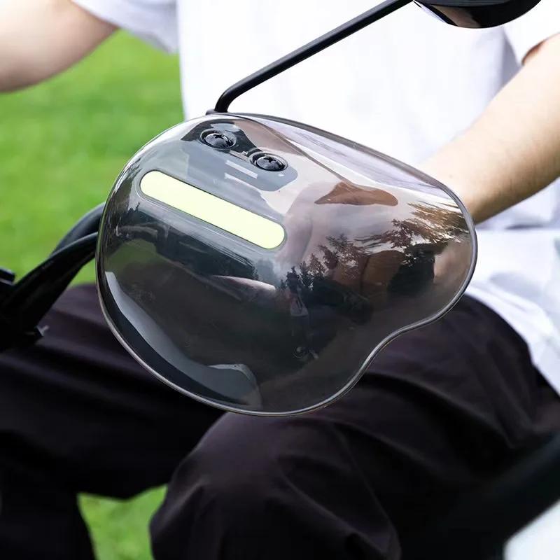 Protection des mains facile à installer et à démonter pour scooter moto ATV avec bande réfléchissant