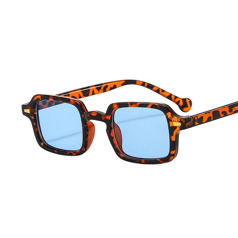 Mode luxueux Rectangle lunettes de soleil femmes ovale Vintage marque concepteur carré lunettes de s