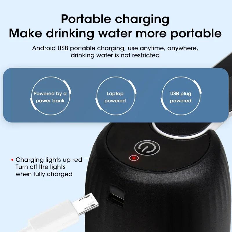 Pompe à bouteille d'eau distributeur d'eau USB charge automatique pompe à bouteille d'eau pompe à ea