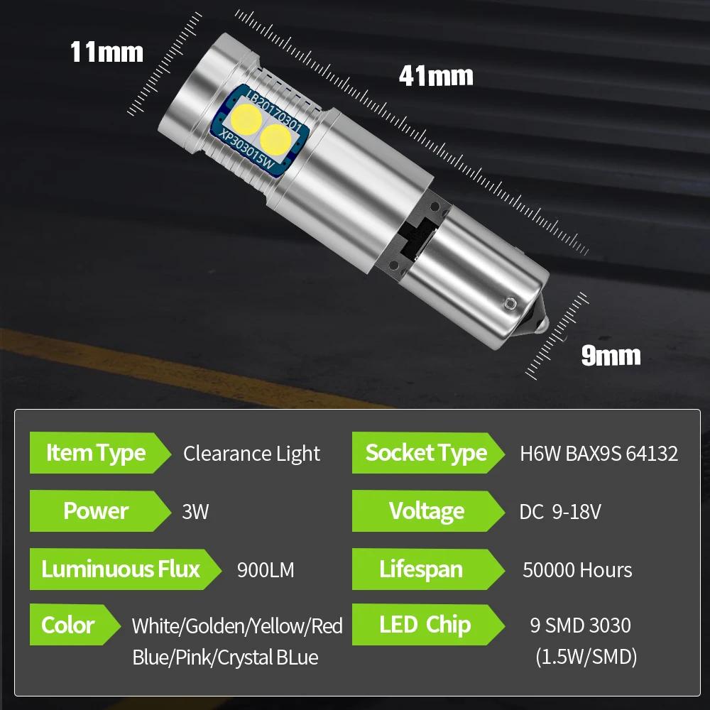 2x feu de stationnement LED lampe de dégagement H6W BAX9S 64132 Canbus pour BMW série 1 F20 F21 séri
