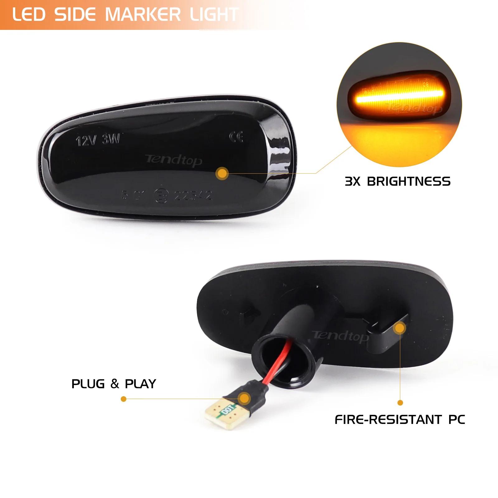 Pour Opel pour Zafira A 1999-2005 Astra G 1998-2009 clignotant LED marqueur latéral indicateur lumin