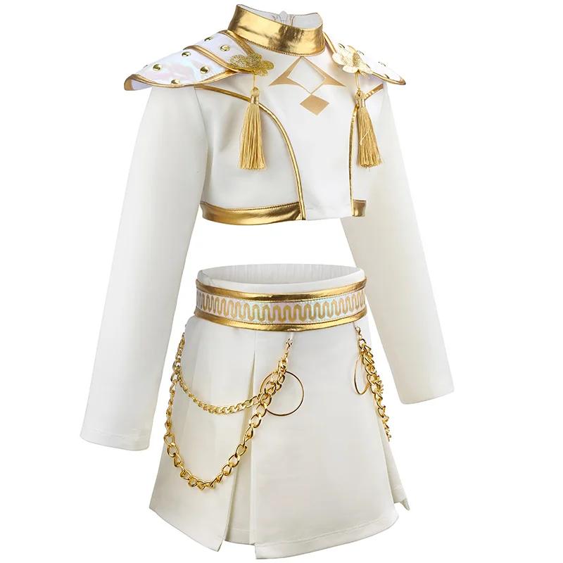 Ensemble de spectacle de danse pour filles, 3 pièces, ensemble de costumes de carnaval Cosplay, ense