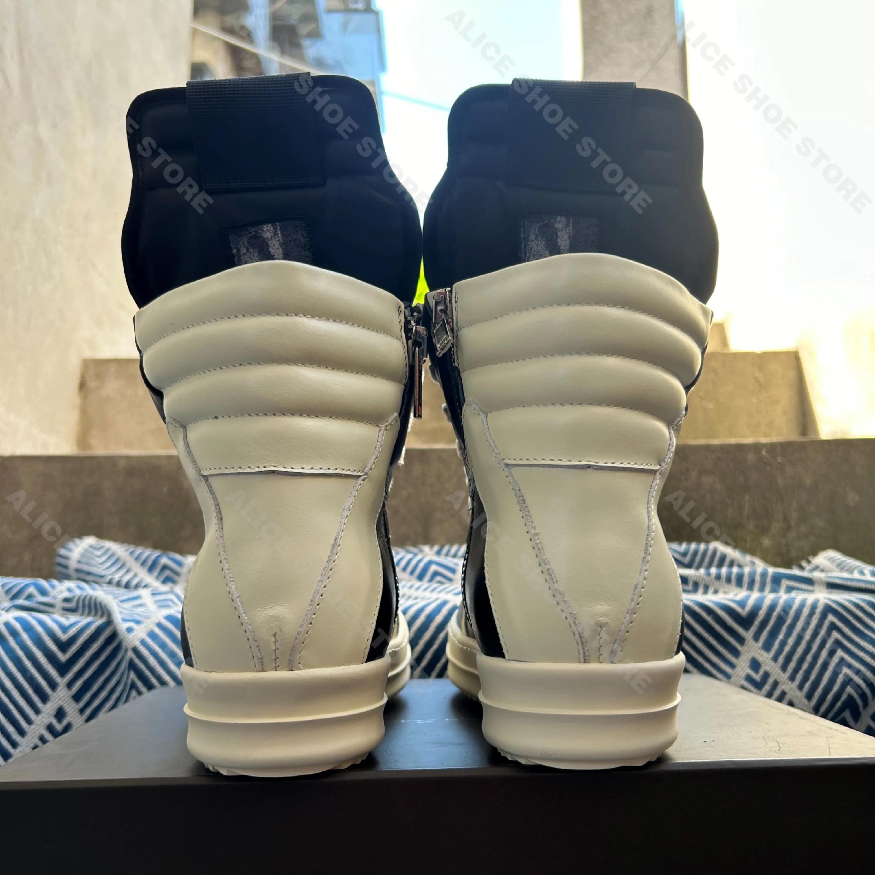 Nouveau Punk femmes bottine hommes Sneaker plate-forme de créateur à lacets et fermeture éclair chau