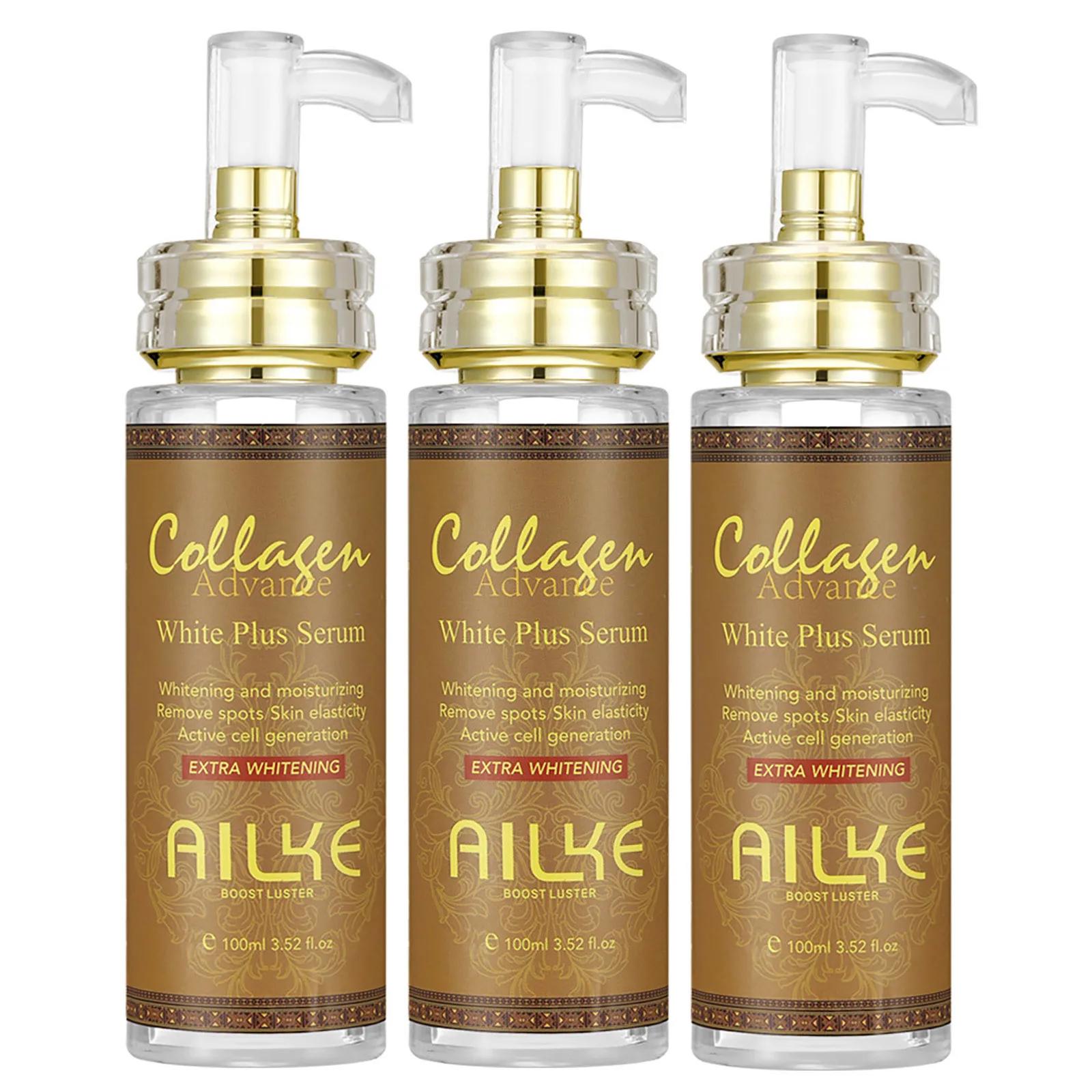 Essence éclaircissante filtrée au collagène, utilisée pour le visage et le corps, éclaircir la peau,